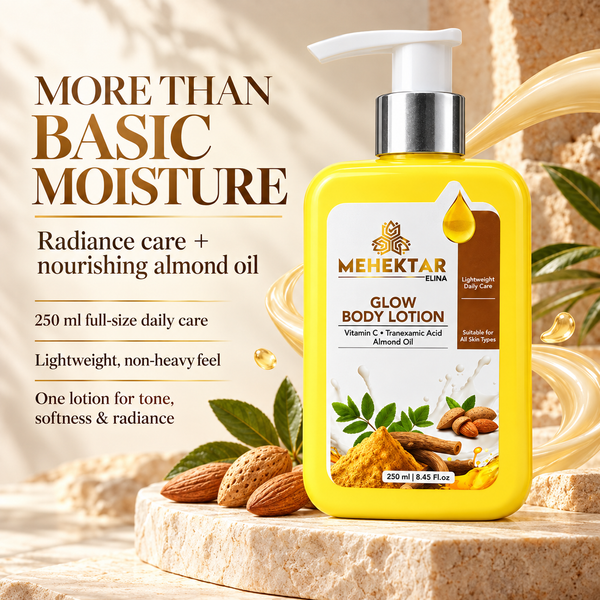 MEHEKTAR ELINA Glow Body Lotion with Vitamin C & Tranexamic Acid, 250 ml