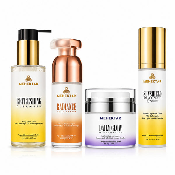 MEHEKTAR Opulent Radiance Combo - Glow Skincare Set | Glow + Protection Routine