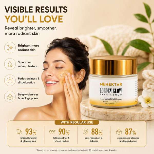 Exfoliating Face Scrub for Glowing Skin in India | MEHEKTAR AHA BHA Scrub 100ml