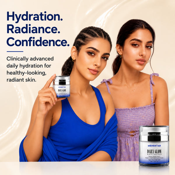 Hydrating & Brightening Moisturizer for Glowing Skin in India | MEHEKTAR Daily Glow with Vitamin C 50ml