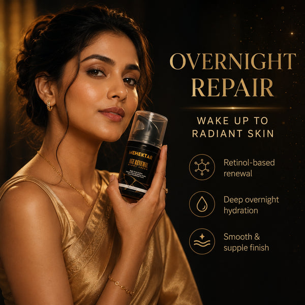 Anti-Aging Night Cream for Wrinkles & Glow in India | MEHEKTAR Retinol Night Cream 50ml