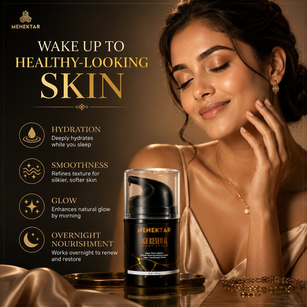 Anti-Aging Night Cream for Wrinkles & Glow in India | MEHEKTAR Retinol Night Cream 50ml
