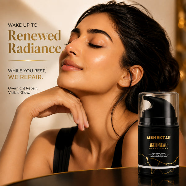 Anti-Aging Night Cream for Wrinkles & Glow in India | MEHEKTAR Retinol Night Cream 50ml