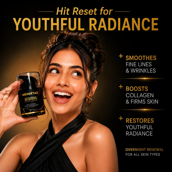 Anti-Aging Night Cream for Wrinkles & Glow in India | MEHEKTAR Retinol Night Cream 50ml