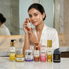 MEHEKTAR complete skincare range lineup with cleanser toner serum moisturizer sunscreen and night cream