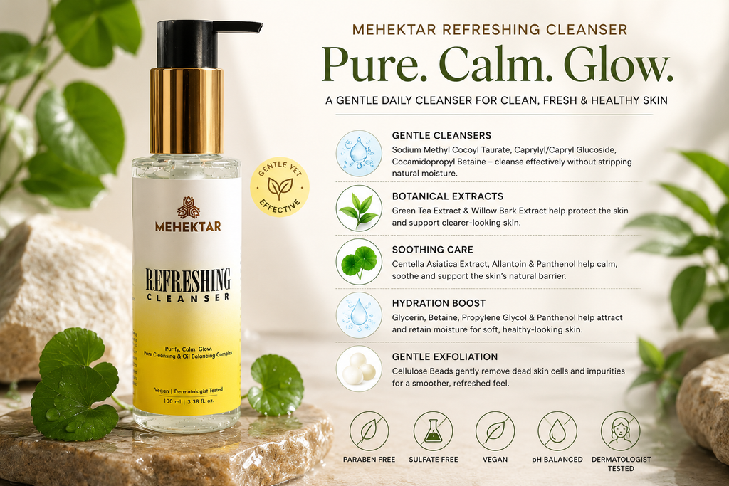 What Makes a Good Face Wash? Understanding the Ingredients in MEHEKTAR Refreshing Cleanser