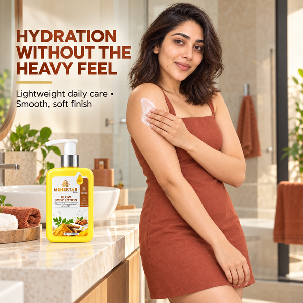 MEHEKTAR ELINA Glow Body Lotion with Vitamin C & Tranexamic Acid, 250 ml