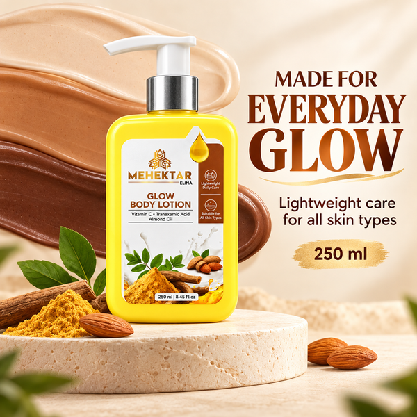 MEHEKTAR ELINA Glow Body Lotion with Vitamin C & Tranexamic Acid, 250 ml