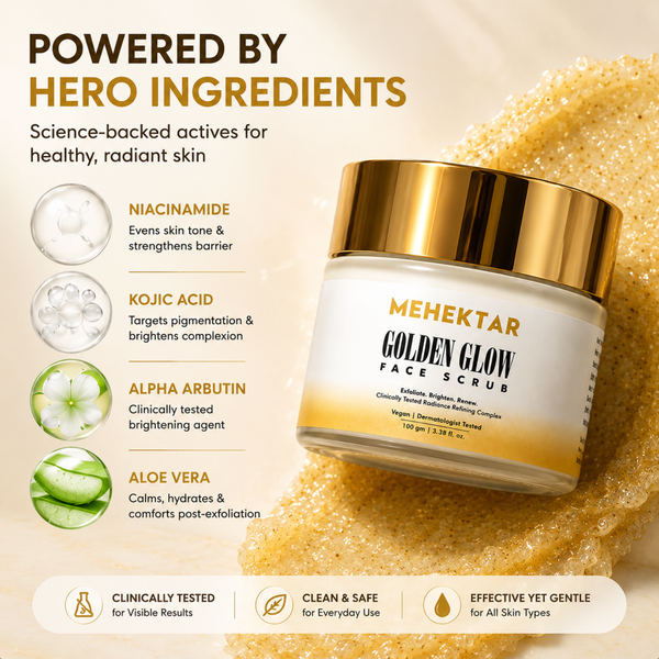 Exfoliating Face Scrub for Glowing Skin in India | MEHEKTAR AHA BHA Scrub 100ml