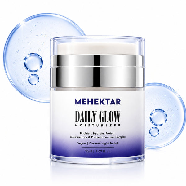 Hydrating & Brightening Moisturizer for Glowing Skin in India | MEHEKTAR Daily Glow with Vitamin C 50ml