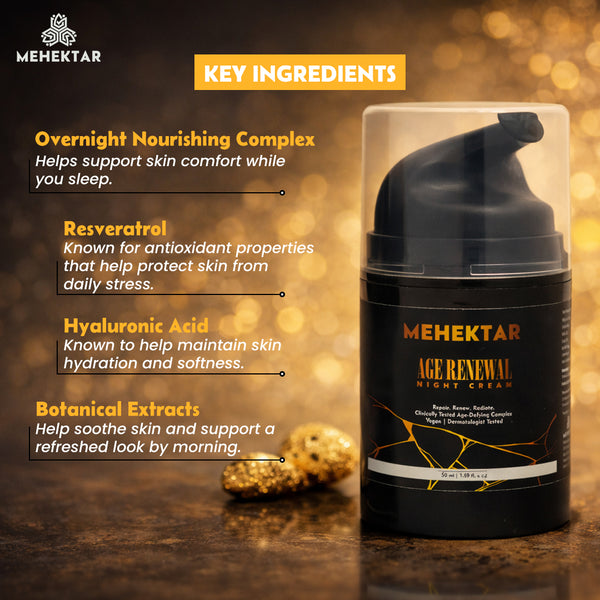 overnight face cream for glowing skin