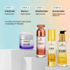 MEHEKTAR Opulent Radiance Combo | Cleanser + Serum + Moisturizer + Sunscreen SPF 50 PA+++ | Glow + Protection Routine | Premium Gift Box